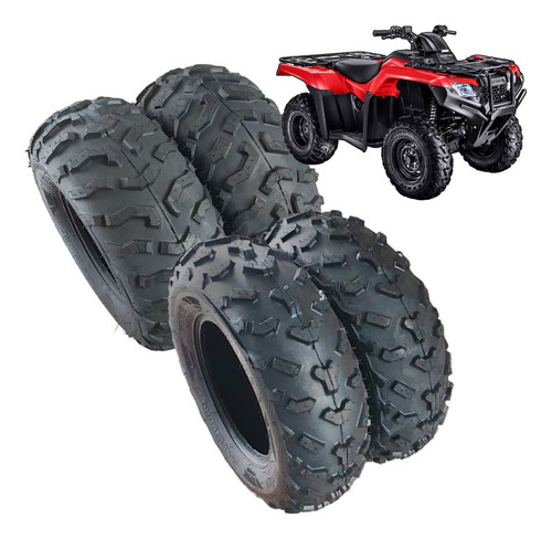 Jogo Pneus Honda Fourtrax Cinborg 24/8-12 + 24/10-11 Forfun