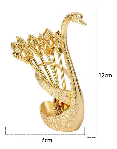 Juego De Cucharas De Azúcar Para Postre De Café Dorado
