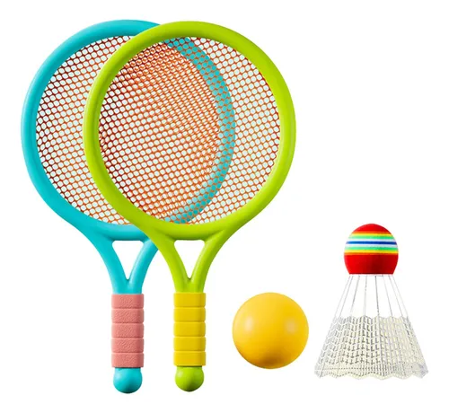 Conjunto De Deporte Infantil, Raqueta Ligera Con Verde Azul