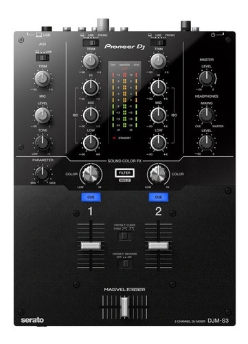 Pioneer Djm S3 Mixer Dj 2 Canales Serato Consola Profesional