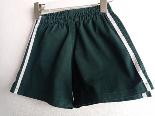 Shorts Verde Colegio Talle 12 De Tela Excelente Calidad