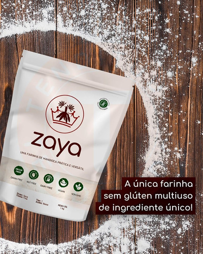 Farinha De Mandioca Zaya Sem Glúten 10kg Food Service
