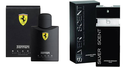 Kit Ferrari Black Edt 125ml E Silver Scent Edt  100ml