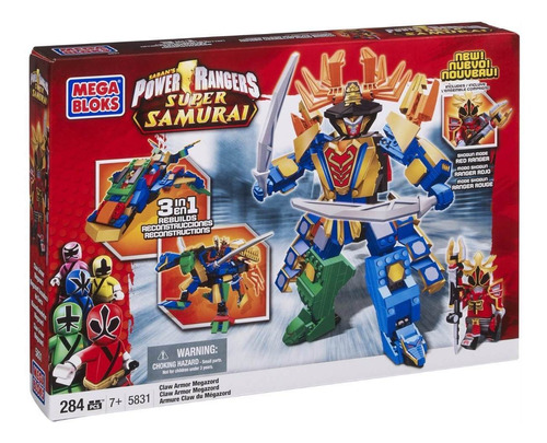 Mega Bloks Power Rangers Samurai Claw Armor Megazord 5831