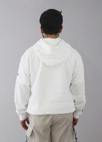 Sudadera La Dodgers Blanca Unisex Con Gorro