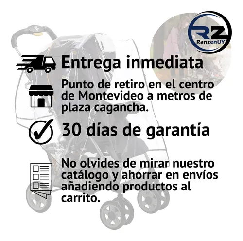 Cobertor Capota Protector Cubre Cochecito Bebé Lluvia Viento