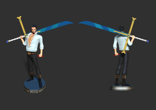 One Piece Dracule Mihawk Nl Archivo Stl Para Impresión 3d