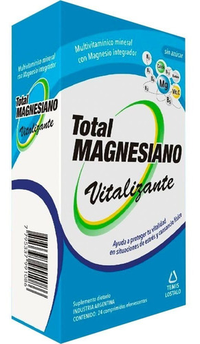 Total Magnesiano Vitalizante Efervescente X96 Farmaservis Sabor Neutro