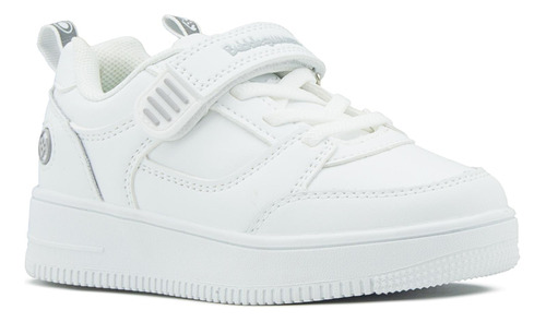 Tenis Escolar Blanco Choclo Velcro Bubble Gummers Pencil 17-