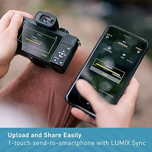 Cámara Panasonic Lumix G100 4k Sin Espejo Para Vlogging - Ne Black