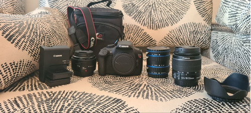 Câmera Canon Eos T5 - Lentes Canon 18-55 +  Yongnuo 35mm