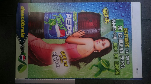 Julieta Venegas,poster Pepsi Limon Autoadherible 