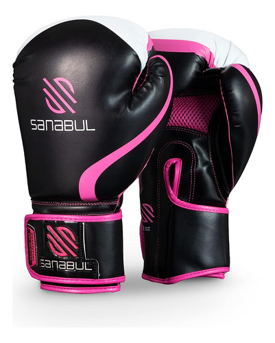 Guantes De Boxeo Sanabul 14 Oz Negro/rosa