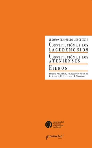Constitucion De Los Lacedemonios / Constitucion De Los Atene