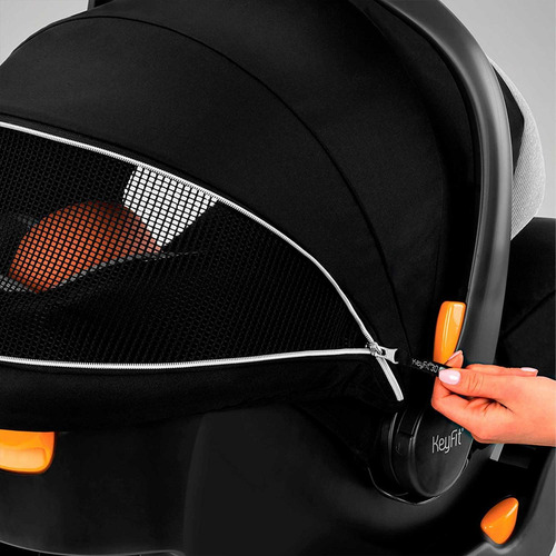 Autoasiento Infantil Portabebé Chicco Keyfit® 30 Zip Black Color Negro Nextfit