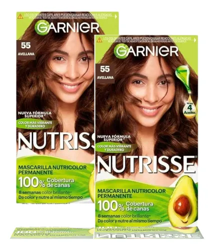 comprar Tinte Para Cabello Garnier Nutrisse 55 Avellana Pack 2