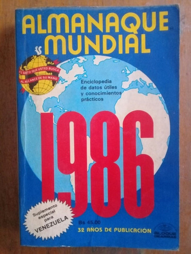 Almanaque Mundial 1986 Bloque De Armas 