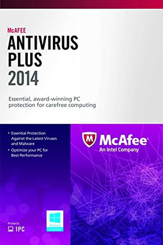 Mcafee Antivirus Plus 1pc 2014