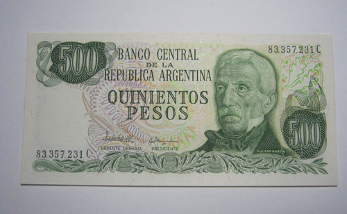 Bcra 500 $ Ley 18.188 San Martin Anciano   S. C Bottero 2432