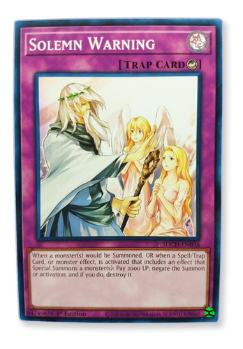 Yugi-oh! Solemn Warning Sdse-en039 Comun