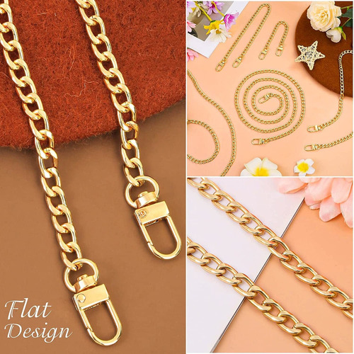 5 Correa De La Cadena De Crossbody Cadena De Oro Para Bolso