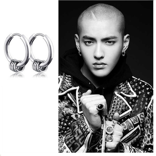 Imagen 6 de 9 de Aros Hombre Aritos Argollas Piercing De Acero Quirúrgico