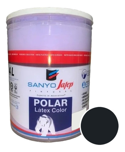      Latex Sanyo Int Ext Negro Angola X 1lt - Caporaso