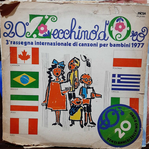 Portada 20 Zecchino D Oro Canzoni Per Bambini 1977 P0