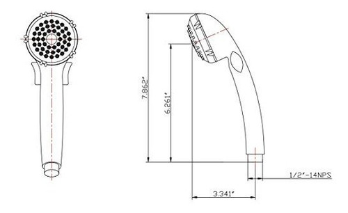 Baño Equipo Interruptor Control Flujo Regadera Dura