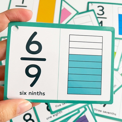 Juegos De Matemáticas De Fracciones Tarjetas De Matemáticas