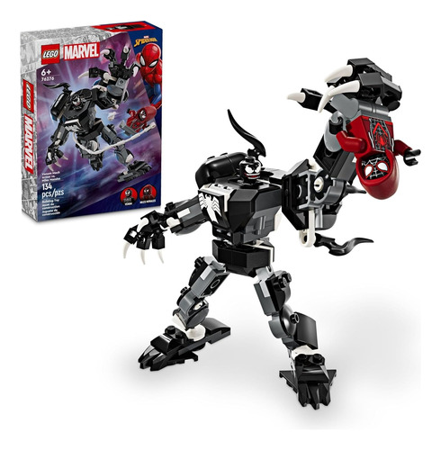 Lego Marvel Armadura De Venom Vs Miles Morales 76276 134 Pzs