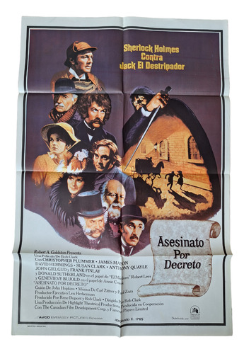 Poster Afiche Cine Antiguo Asesinato Por Decreto *