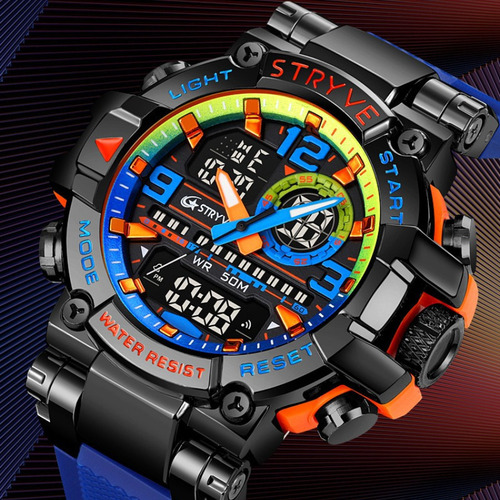 Reloj Deportivo Multifuncional Impermeable, Colorido, Multif