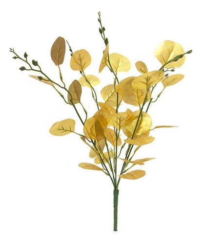 Cw Hojas Artificiales De Eucalipto, Follaje De Seda, Fruta