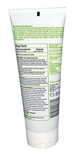 Alba Botanica Acnedote Face - Body Scrub 8 Oz Paquete De 3