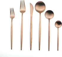 Comprar Gugrida Luxury Silverware Royal Cubertería Juego De De 24 4
