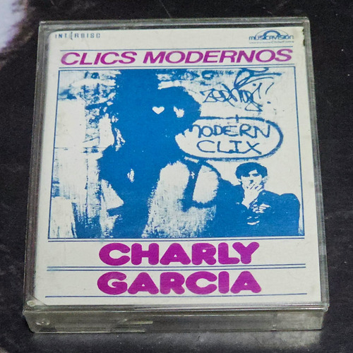 Charly García Cassette Clics Modernos Chile Tapa Distinta Ex
