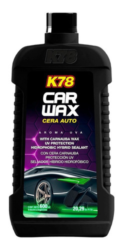 Imagen 1 de 2 de Cera Carnauba Wax Sellador Auto Brillo K78 Proteccion Uv