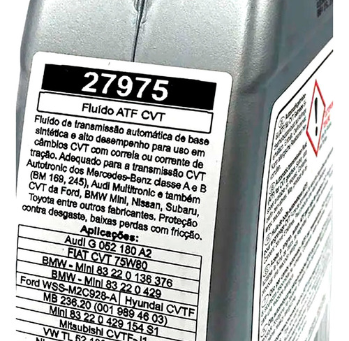 Kit Troca 7 Oleo Cambio Cvt Febi 27975 Oroch 1.3 2023 A 2025