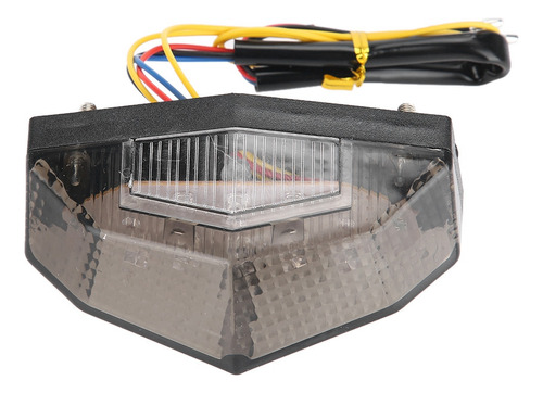 Luz Led De Advertencia Modificada En La Cola De La Motocicle