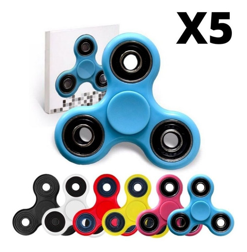 Spinner Juguete Antiestres X5 Colores Surtidos Fs01