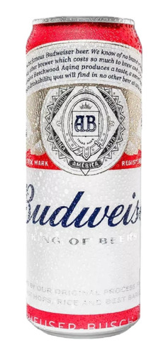 Cerveza Budweiser Rubia En Lata De 410 Ml Pack 12u