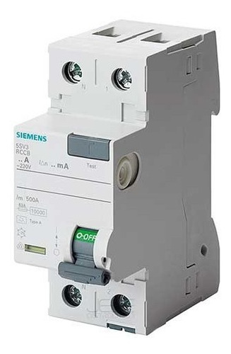 Disyuntor Diferencial Bipolar Siemens 2x25a 30ma