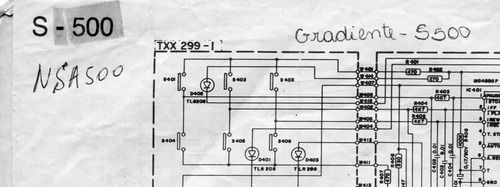 Esquema Eletrônico Gradiente Nsa-500 (Usado)