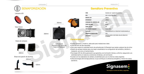 Semáforo Vial Preventivo Ámbar Flasher Integrado Ac85v-265v