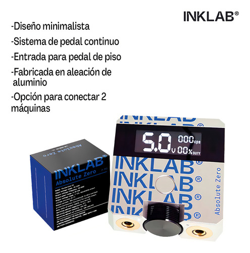 Fuente De Poder Para Tatuar Inklab Absolute Zero Profesional