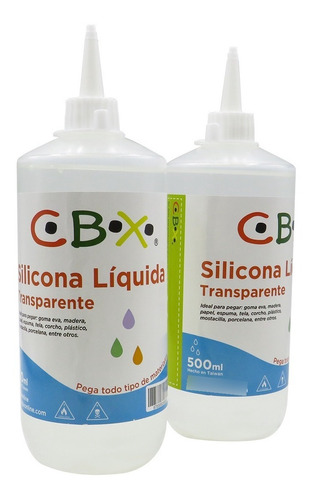 Silicona Liquida Fria 500 Ml Pegamento Adhesivo Transparente