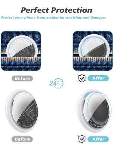 Imagen 5 de 10 de Protector De Pantalla Para Airtag 2021 Cloudvalley 8-pack