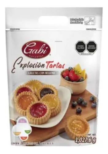 Galletas Gabi Explosion Tartas Con Relleno 1.027 Kg