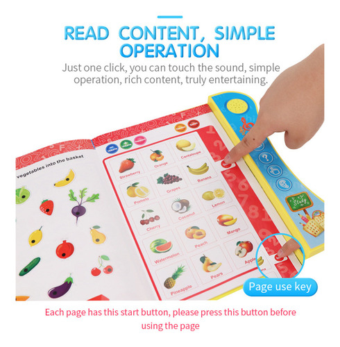 Libro Sonoro Interactivo Para Niños Con Pluma De Aprendizaje